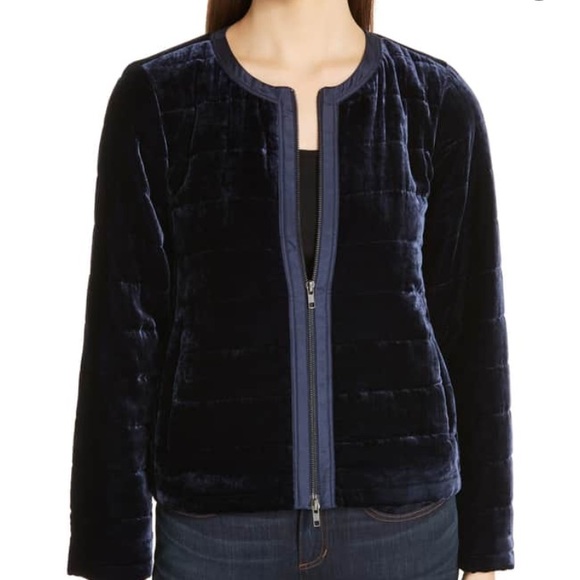Eileen Fisher Jackets & Blazers - Eileen Fisher Velvet bomber jacket petite M/L